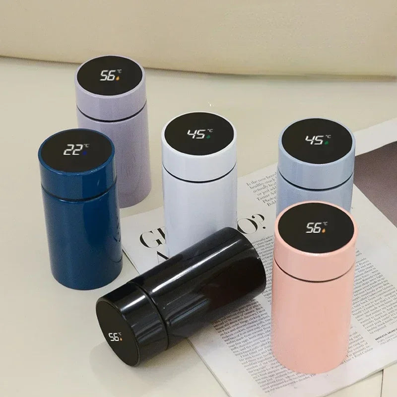 Smart Thermos Bottle 200ml – LED Temperature Display & Built-in Tea Filter